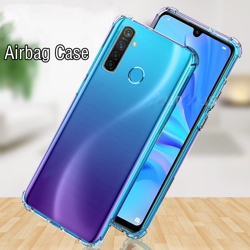 Bakeey Transparent Shockproof Soft TPU Protective Case For Realme R5 COD