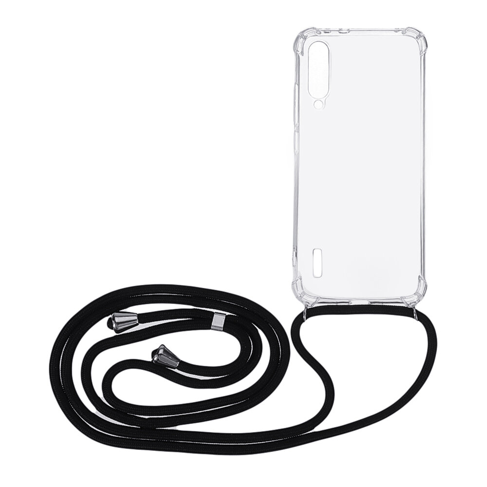 Bakeey Transparent Shockproof With Drawstring Necklace Rope Protective Case For Xiaomi Mi A3 / Xiaomi CC 9e Non-original COD