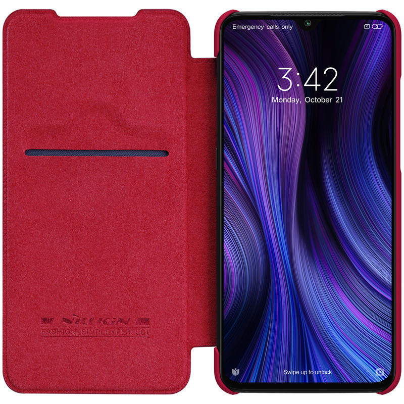 NILLKIN Xiaomi Mi9 Mi 9 Pro Qin Series Vintage Flip Card Slot Holder PC Bumper PU Leather Protective Case for Xiaomi Mi9 Mi 9 Pro 5G Version 6.39 inch Non-original