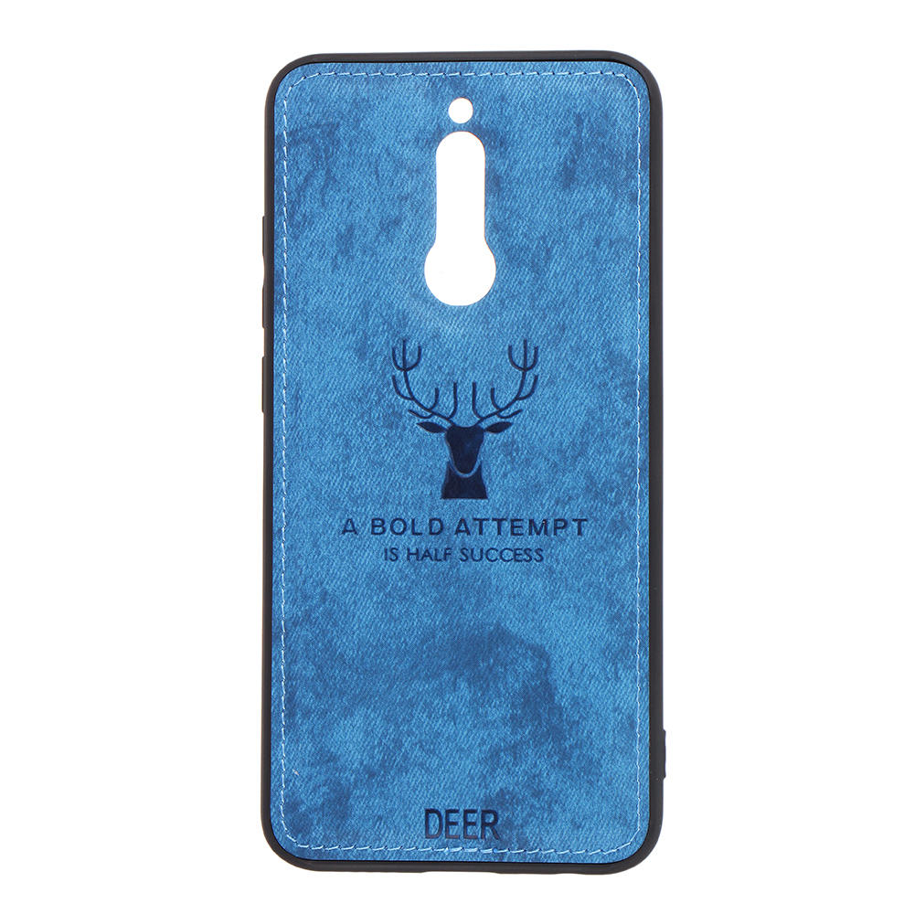 For Xiaomi Redmi 8 Case Bakeey Deer Breathable Canvas Cloth Shockproof Anti-fingerprint Protective Case Non-original COD