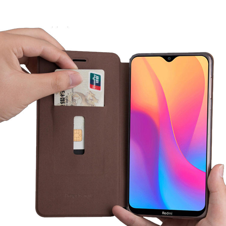 For Xiaomi Redmi 8A Case MOFI Luxury Shockproof Flip with Stand Card Slot Full Body PU Leather Protective Case COD