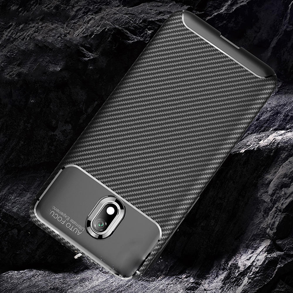 Bakeey Luxury Carbon Fiber Shockproof Silicone Protective Case For Xiaomi Redmi 8/ Xiaomi Redmi 8A Non-original COD