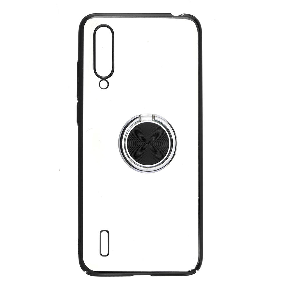 Bakeey Plating Transparent Ultra-thin with Finger Ring Holder Shockproof PC Protective Case for Xiaomi Mi9 Mi 9 Lite / Xiaomi Mi CC9 Non-original COD