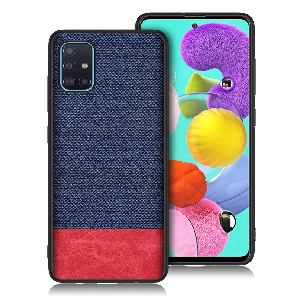Bakeey Luxury Cotton Cloth Shockproof Anti-sweat Protective Case for Samsung Galaxy A51 2019 COD