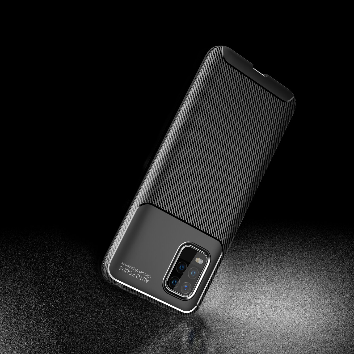 Bakeey for Xiaomi Mi 10 Lite Case Luxury Carbon Fiber Pattern Shockproof Silicone Protective Case Back Cover Non-original COD