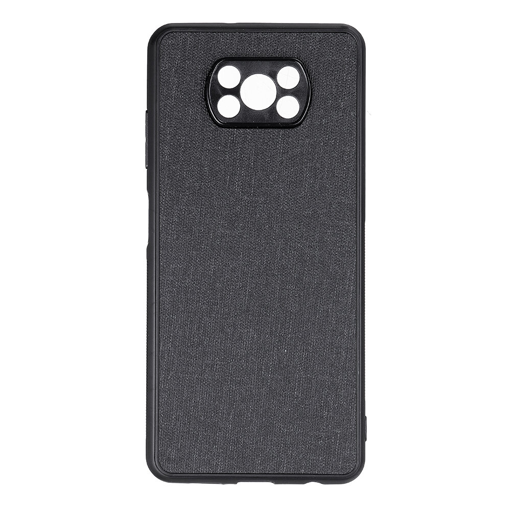 Bakeey for POCO X3 PRO / POCO X3 NFC Case Business Breathable with Lens Protect Canvas Sweatproof Shockproof TPU Protective Case COD