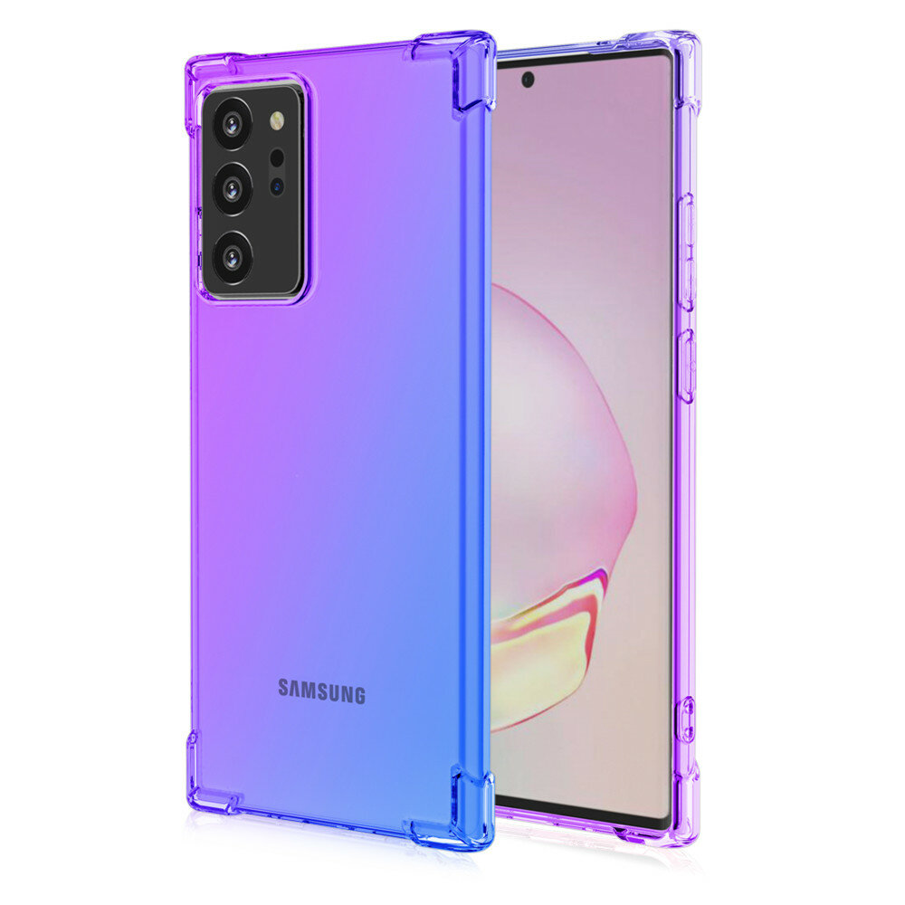 Bakeey Gradient Color with Four-Corner Airbag Shockproof Translucent Soft TPU Protective Case for Samsung Galaxy Note 20 Ultra / Galaxy Note20 Ultra COD