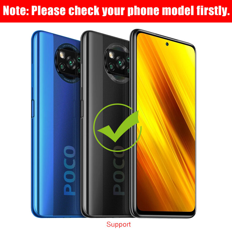 Bakeey for POCO X3 PRO / POCO X3 NFC Case Carbon Fiber Gradient Color Shockproof Anti-Scratch Tempered Glass Protective Case Non-original COD