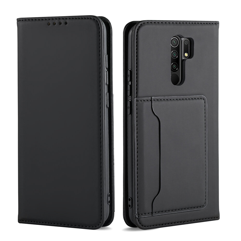 Bakeey for Xiaomi Redmi 9 Case Business Flip Magnetic with Multi-Card Slots Wallet Shockproof PU Leather Protective Case Non-Original COD