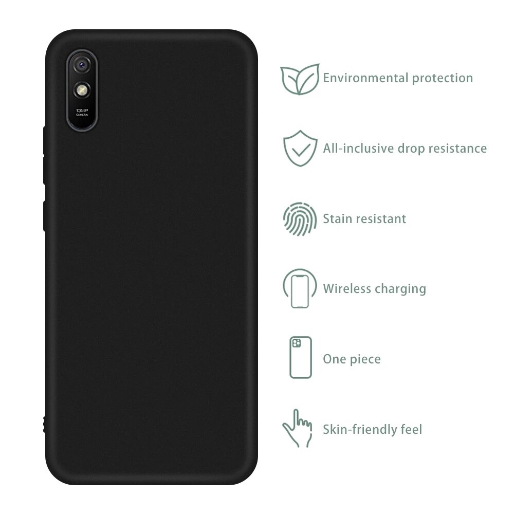 Bakeey for Xiaomi Redmi 9A Case Ultra-Thin Shockproof Soft TPU Protective Case Back Cover Non-Original COD
