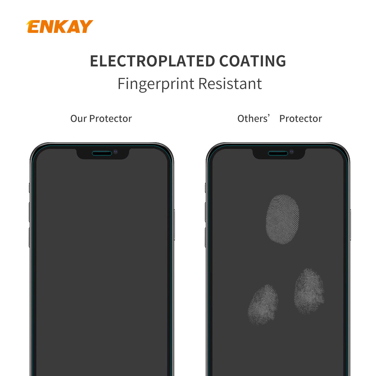 Enkay 2-in-1 for iPhone 12 Pro / 12 Accessories with Airbags Non-Yellow Transparent TPU Protective Case + 9H Anti-Scratch Tempered Glass Screen Protector