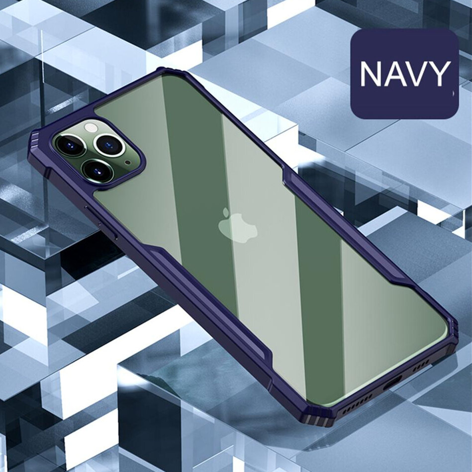 Bakeey for iPhone 11 Pro Max Case Armor Bumper Transparent Acrylic + Soft TPU Edge Shockproof Protective Case COD