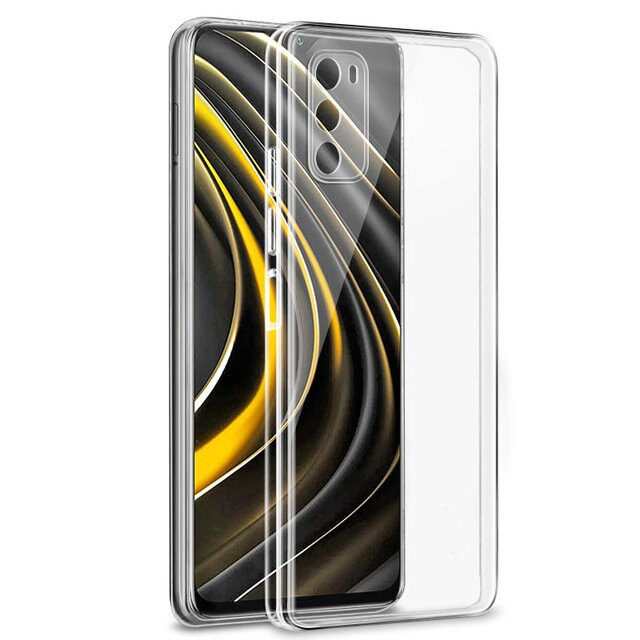 Bakeey for POCO M3 Case Crystal Clear Transparent Ultra-Thin Non-Yellow with Lens Protector Soft TPU Protective Case COD