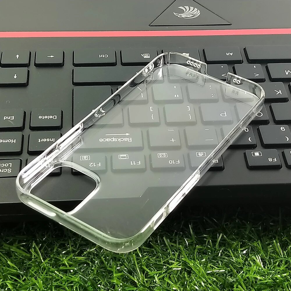 Bakeey for iPhone 12 Pro 6.1" Case Crystal Transparent Shockproof Non-Yellow Hard PC Protective Case Back Cover COD