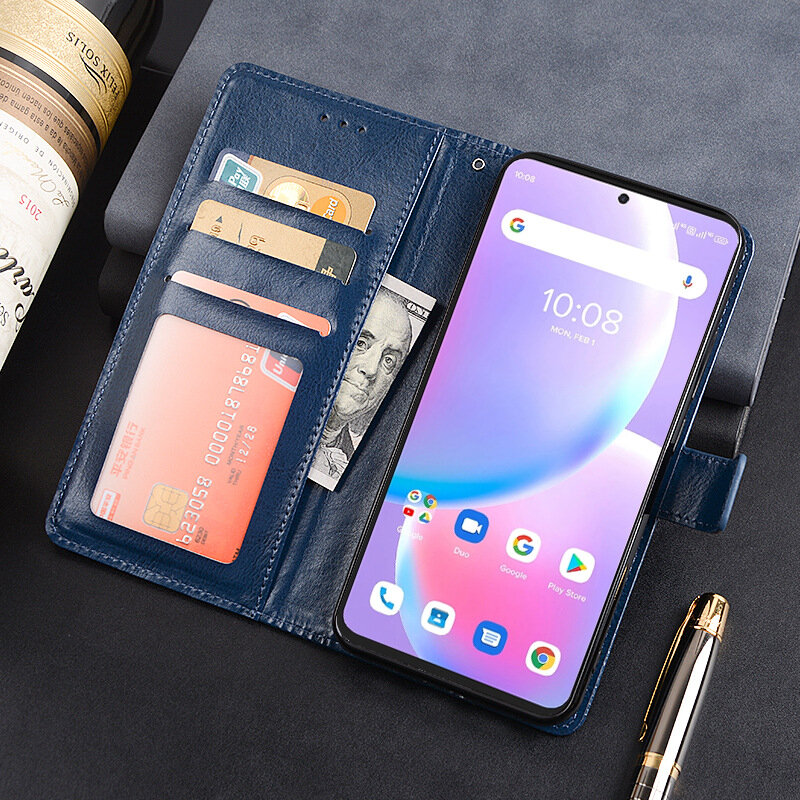 Bakeey for Umidigi A11 Pro Max Case Magnetic Flip with Multiple Card Slot Folding Stand PU Leather Shockproof Full Cover Protective Case Non-Original COD