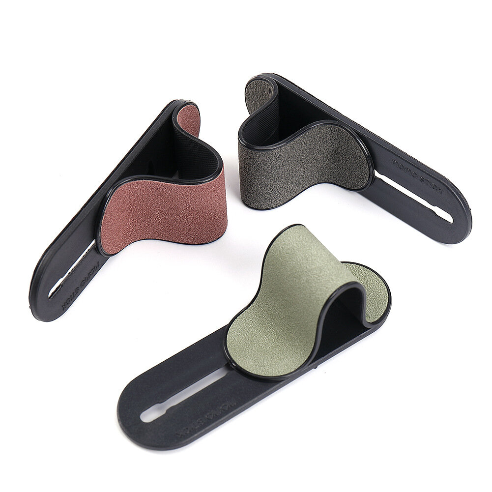 Momostick Push-pull Mobile Phone Ring Buckle Holder PU Sheepskin Anti-drop Desk Cell Phone Stand Bracket COD