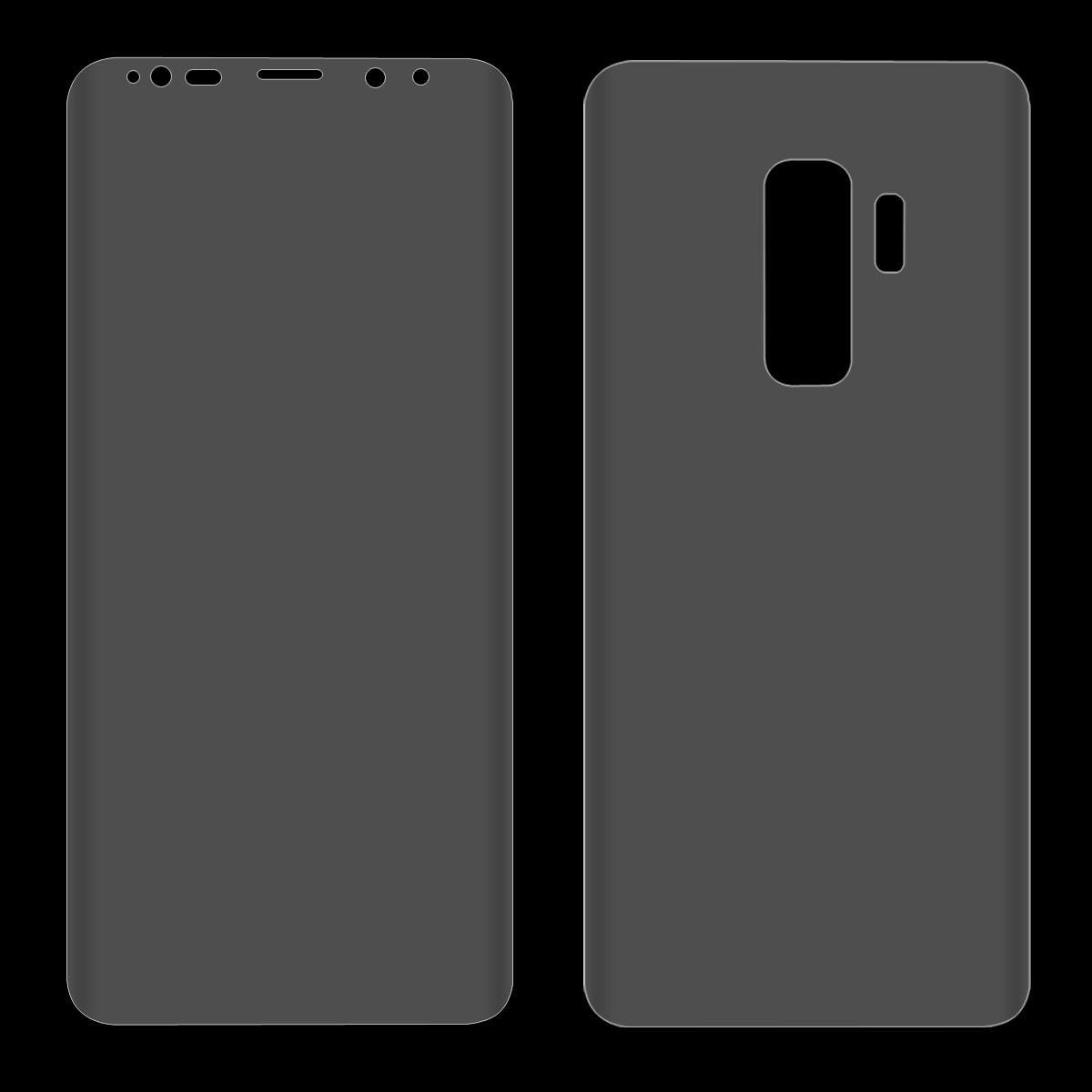 Enkay 3D Curved Edge Hot Bending Front & Back PET Screen Protector For Samsung Galaxy S9 Plus COD