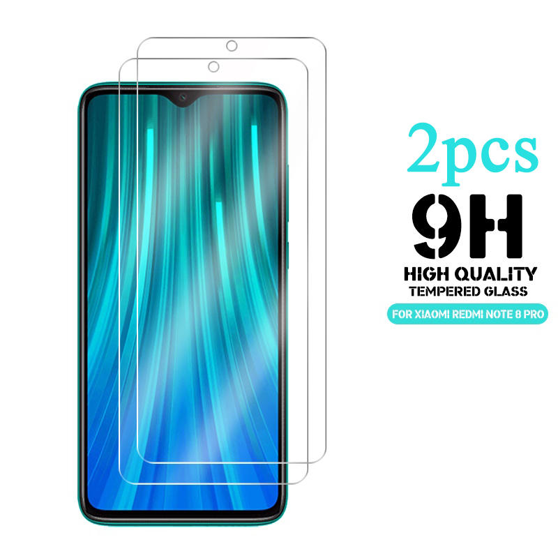 Enkay 2pcs 9H 0.26mm 2.5D Curved Anti-explosion Tempered Glass Screen Protector for Xiaomi Redmi Note 8 Pro Non-original COD