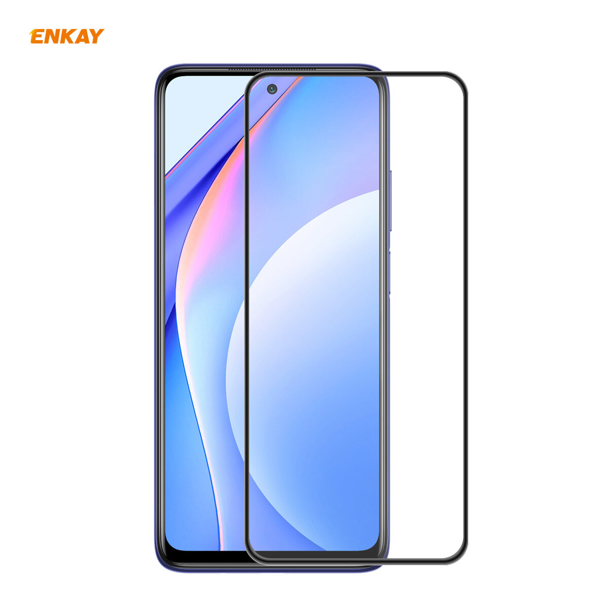 Enkay 1/2/5 Pcs for Xiaomi Mi 10T Lite 5G Front Flim 9H Anti-Explosion Hot Blending Full Glue Full Coverage Tempered Glass Screen Protector Non-Original