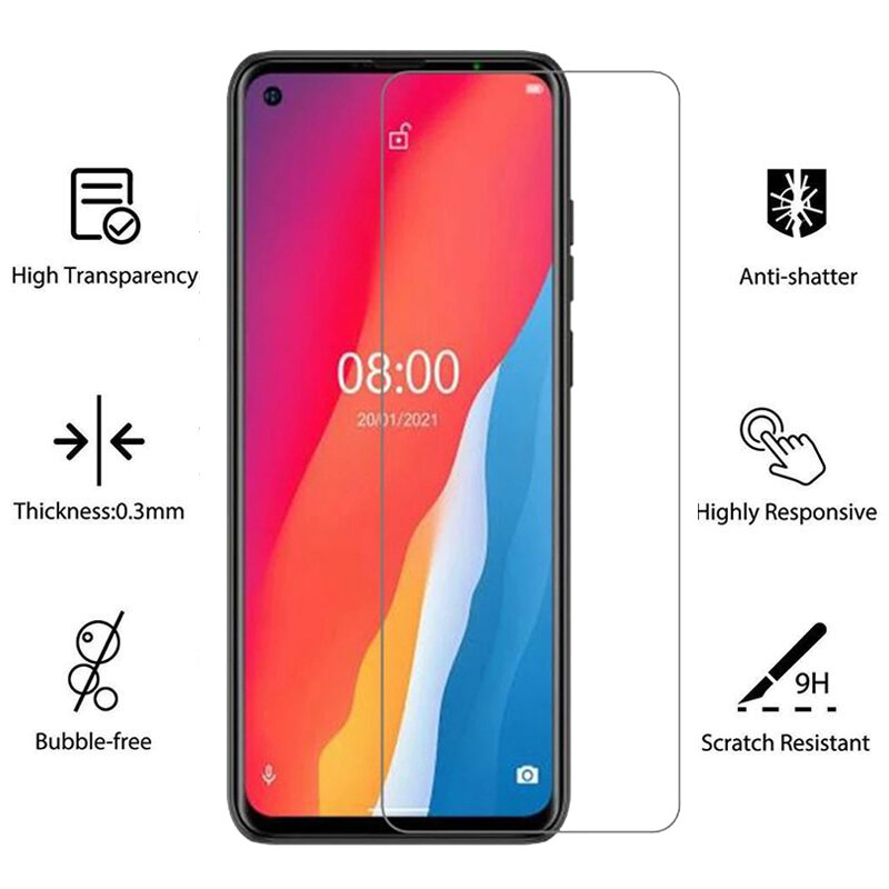 Bakeey 1/2/3/5Pcs for Ulefone Note 11P Front Film 9H Anti-Explosion Anti-Fingerprint Full Glue Full Coverage Tempered Glass Screen Protector COD