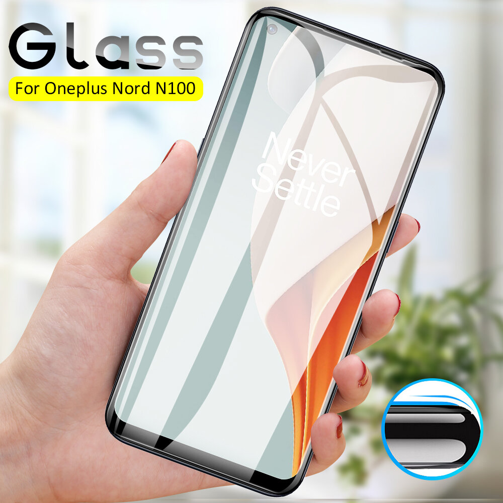 Bakeey 1/2/3/5Pcs for OnePlus Nord N100 Front Film 9H Anti-Explosion Anti-Fingerprint Full Glue Full Coverage Tempered Glass Screen Protector COD