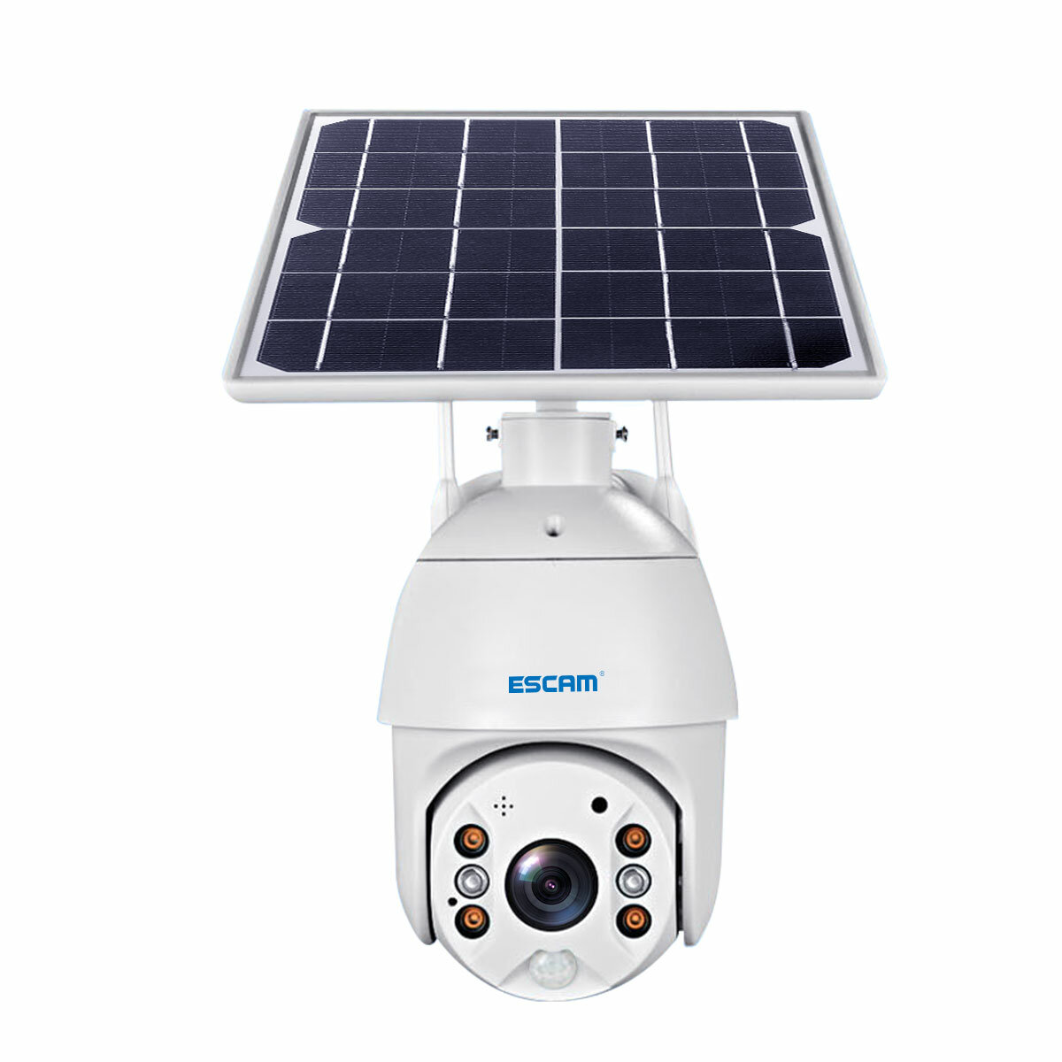 ESCAM QF280 1080P Cloud Storage PT WIFI PIR Alarm IP Camera With Solar Panel Full Color Night Vision Two Way IP66 Waterproof Audio Camera COD