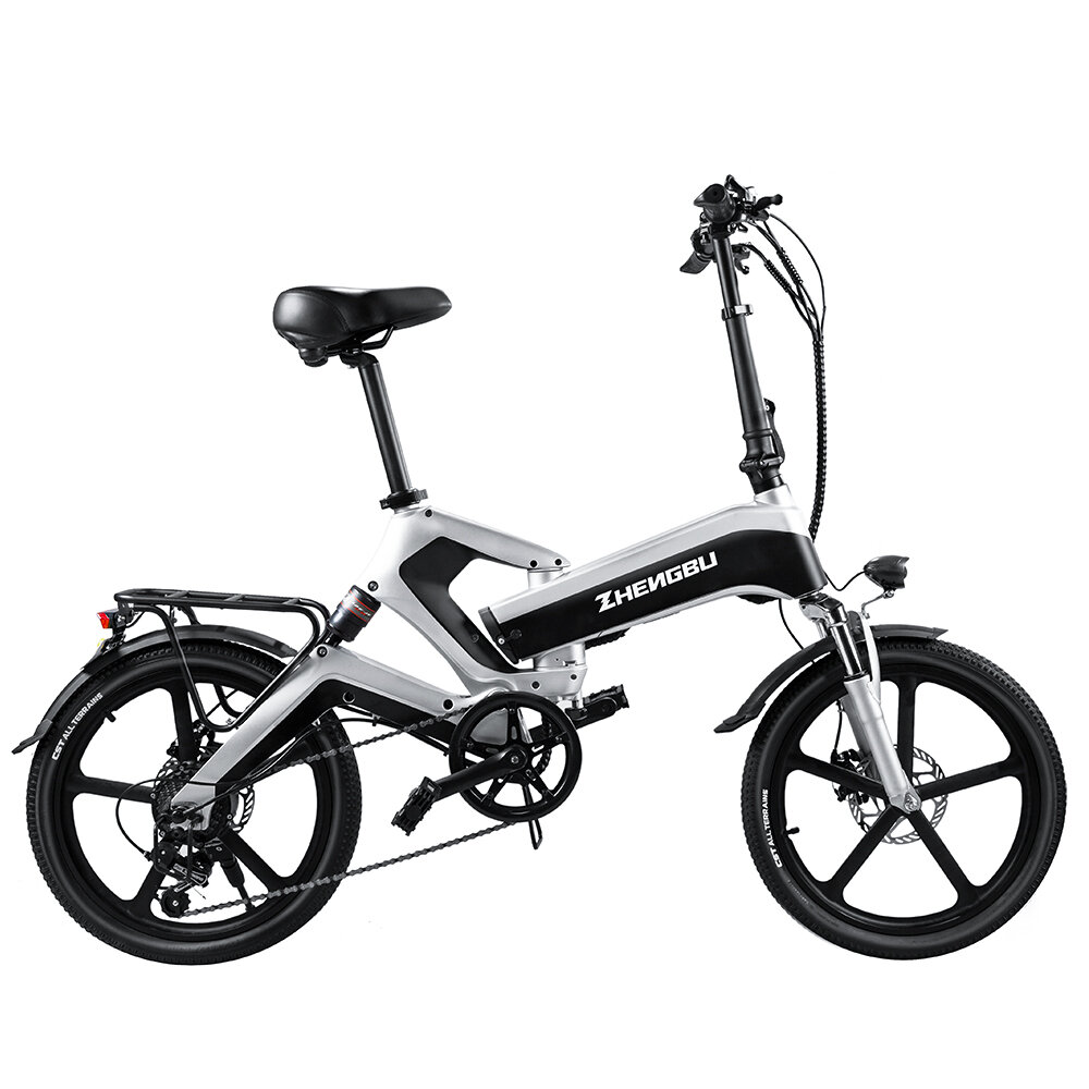 [USA DIRECT] ZHENGBU K6 Electric Bike 400W Motor 48V 12.8Ah LG Battery 16inch Tires 50-80KM Mileage Range 150KG Max Load Electric Bicycle COD