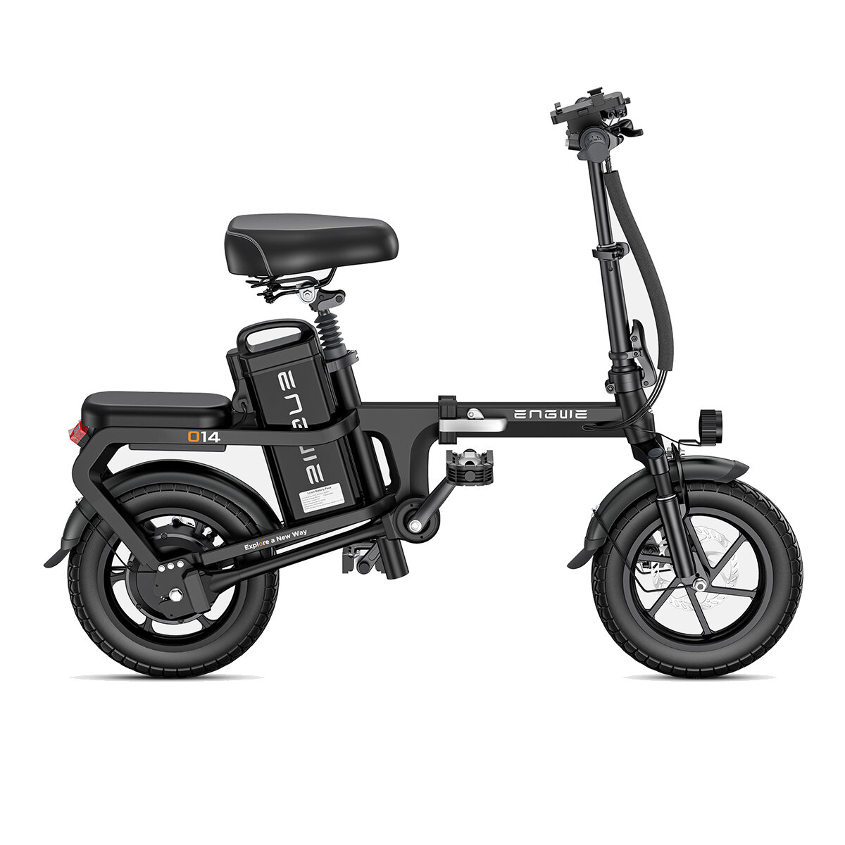 [USA Direct] ENGWE OT14 Electric Bicycle 48V 15.6AH 350W 14inch Tires 50KM Mileage 100KG Max Load Folding Electric Bike COD