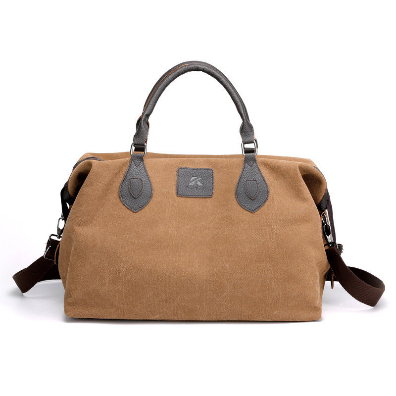 KVKY Canvas Travel Bag Outdoor Men Casual Fashion Handbag Large Capacity Multifunctional Bag COD