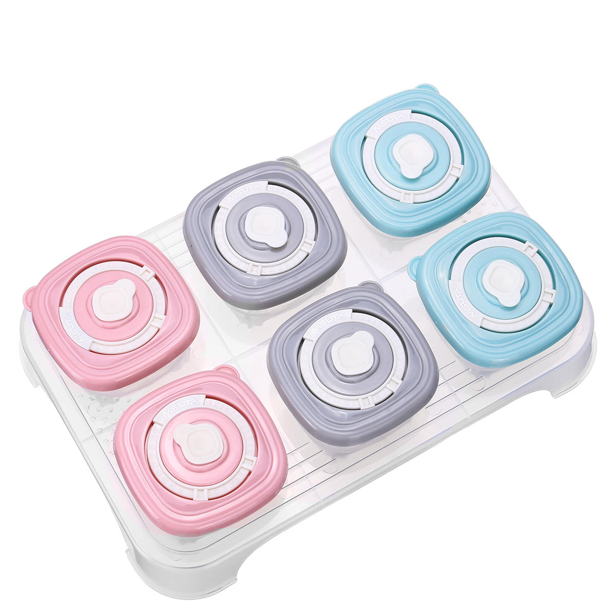 90ml 120ml 6Pcs/set Baby Kids Food Storage Box Lunch Snack Supplement Milk Powder Container COD