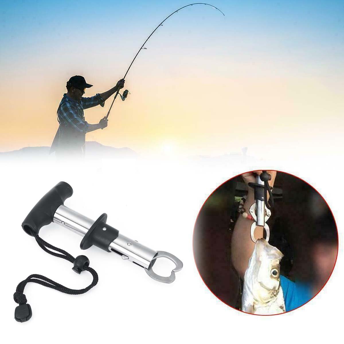 Straight Handle / Gun Handle Fishing Pliers Stainless Steel Hook Remover Fish Lip Gripper Grip Holder Tackle