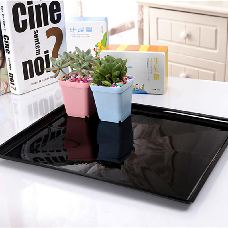 Plants Nursery Tray Long Rectangular Plastic Flower Pot Tray Multi-flesh Seedling Ceramic Pot Tray COD