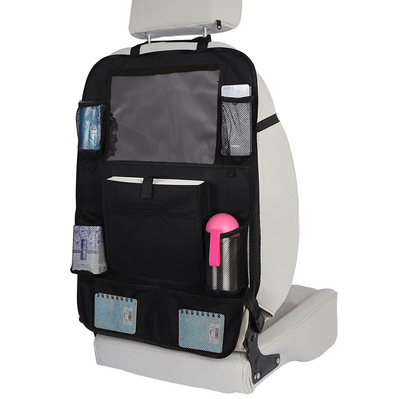 Kids Baby Kick Mat Car Seat Back Storage Bag Multi Pocket Organizer Cup Holder COD