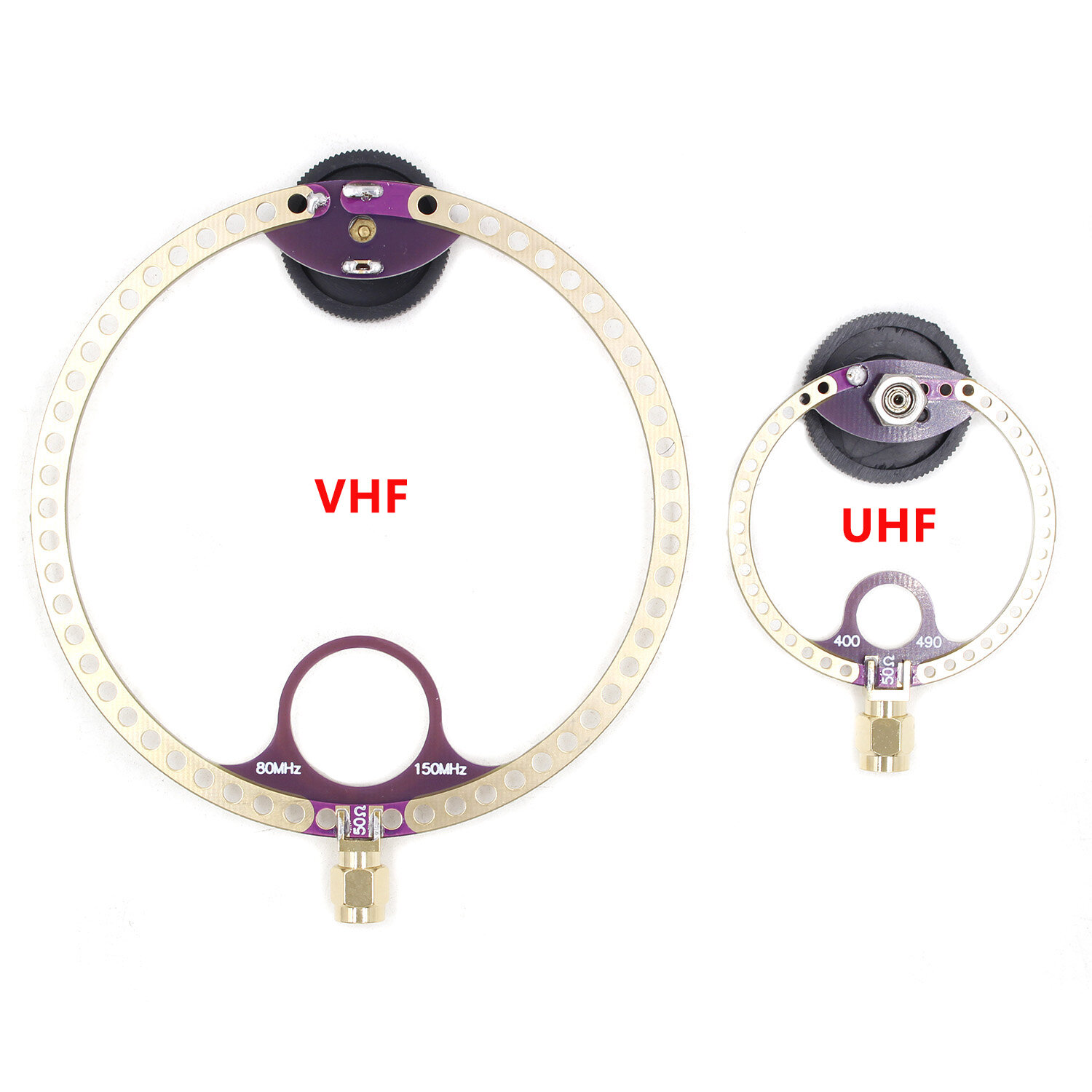 ARINST 2pcs Donut VHF UHF FM Mini Loop Antenna for HFDY Malahiteam DSP DSP2 Radio Receiver COD