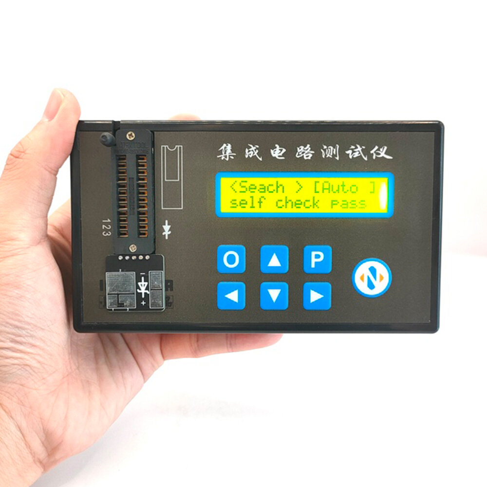 Professional Handheld Rechargeable 100KHZ-5.3GHZ 4inch LED Integrated Circuit Tester Transistor Diode Triode Tester Digital Transistor IC Chips Detector