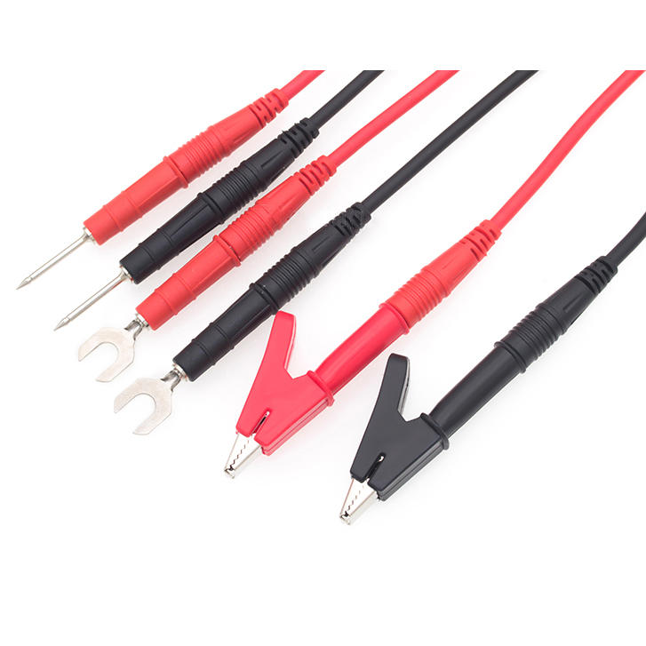 8 In 1 1M Combined Multimeter Test Line Banana Plug U-shaped Fork Crocodile Clip 2.0 Pin Test Cable COD