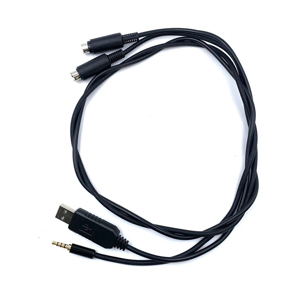 FT8 Audio USB Cable Combo for FT817 FT818ND FT857 FT857D FT897 Radios Compact Lightweight Plug and Play Design Cable Length 90cm Perfect for Traveling and Outdoor Use