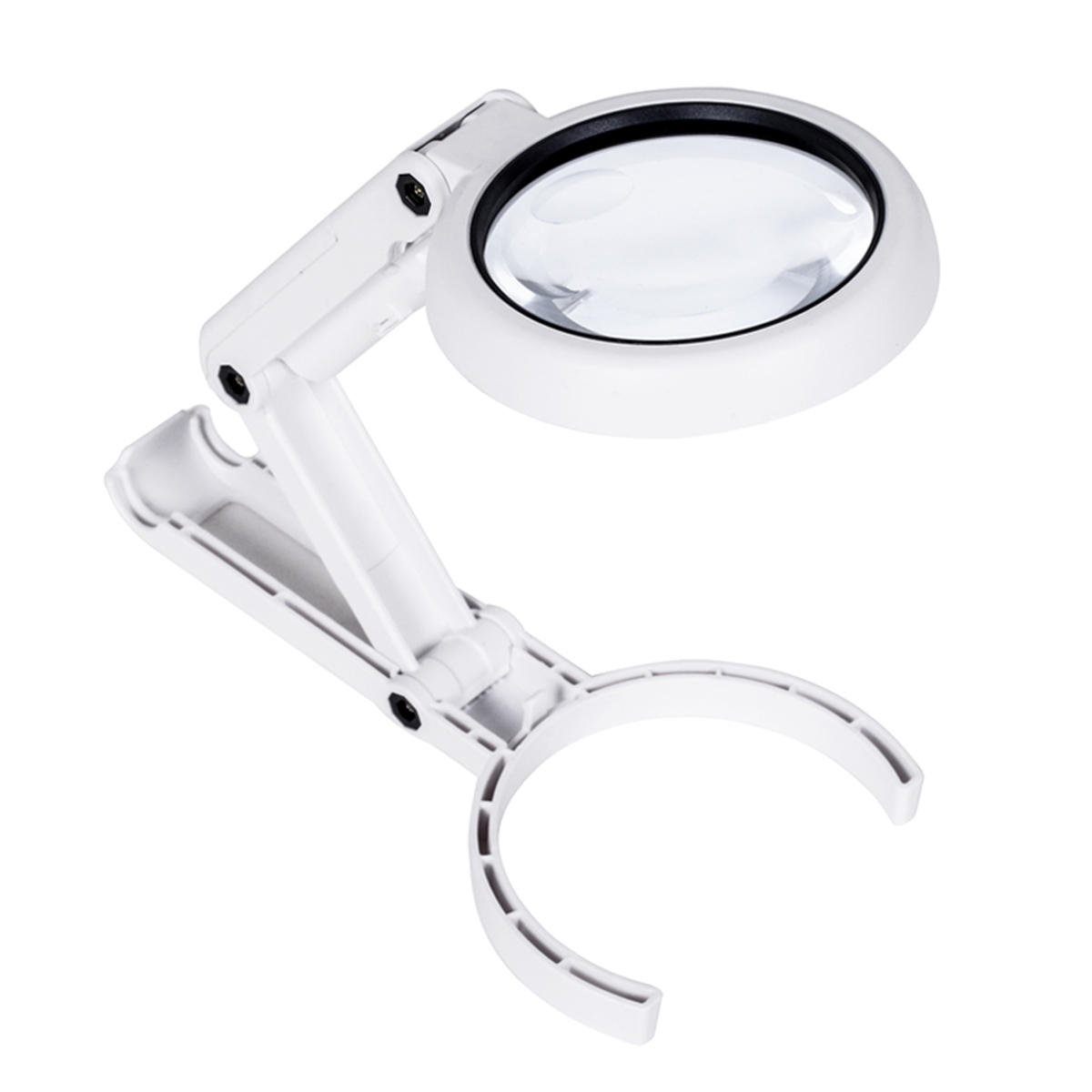 Handheld Portable Foldable Lamp Illuminated Magnifier 5X 11X Magnifying Table 8 LED Lights Loupe Magnifier Screen for Newspaper COD