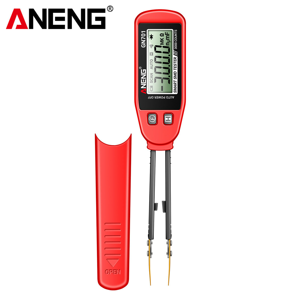 ANENG GN701 High Precision Smart SMD Tester Handheld Component Analysis Resistor Capacitor Diode Testing Secure CAT II Standard COD