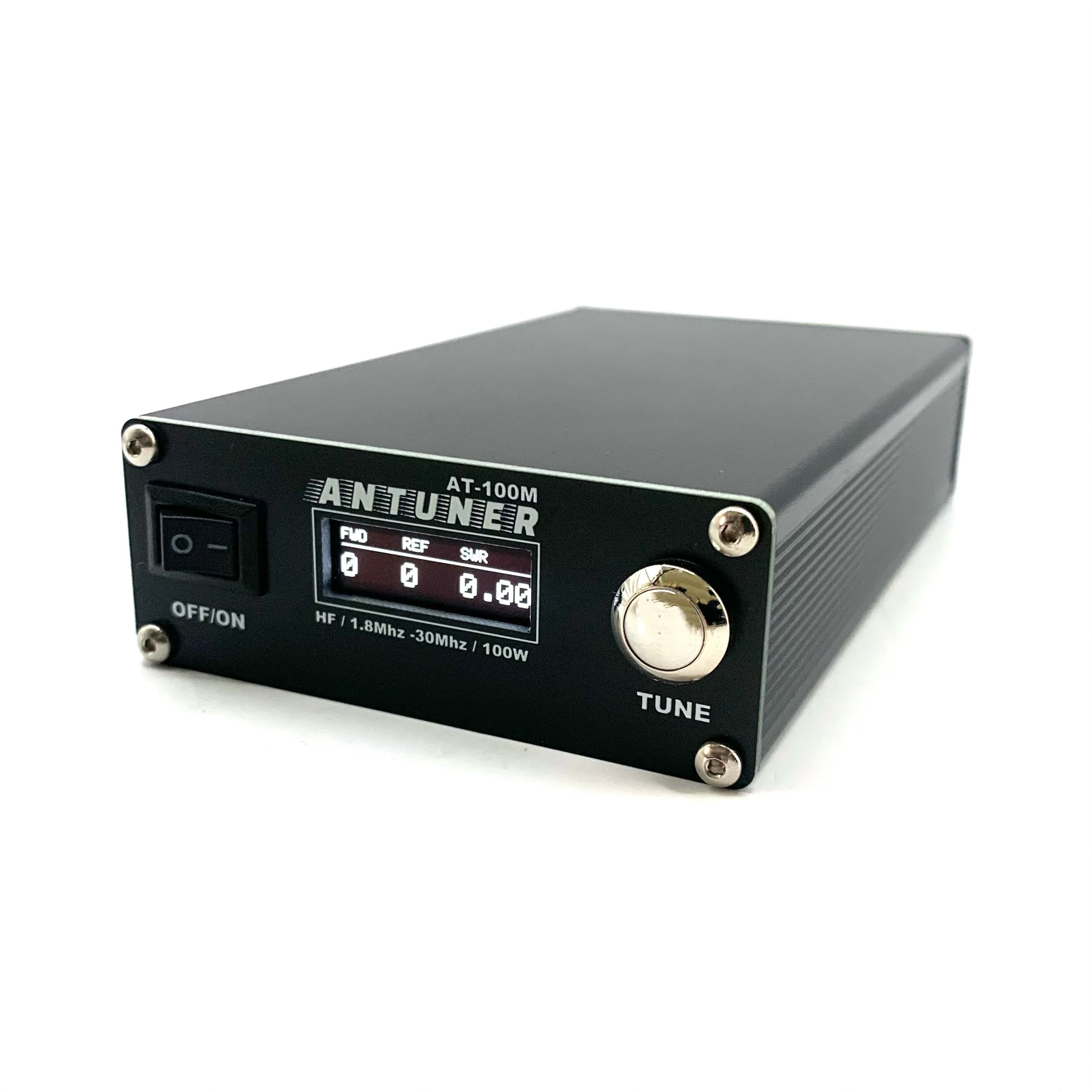 ANTUNER AT100M 1.8mhz-30mhz 100W Antenna Tuner Built-in Standing Wave Meter Power Meter For HF Radio USDX G1M FT-818 COD