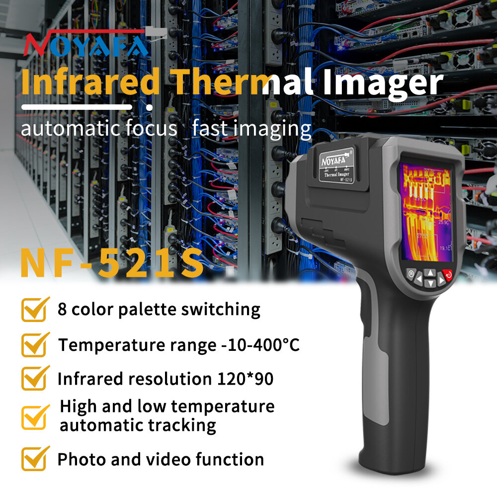 NOYAFA NF-521S Thermische Imaging Kamera HD Digital Night Vision Infrarot Thermometer Handheld Hohe Definition Thermische Kamera COD