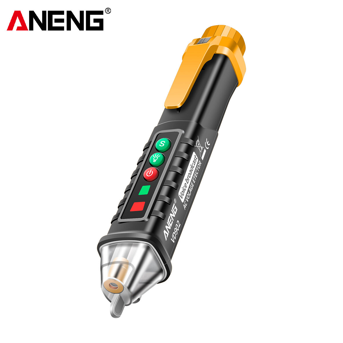 ANENG VD902 AC Voltage Detectors Smart Non-Contact Tester Pen Meter 12-1000V Electric Sensor Test Pencil Infrared Laser COD