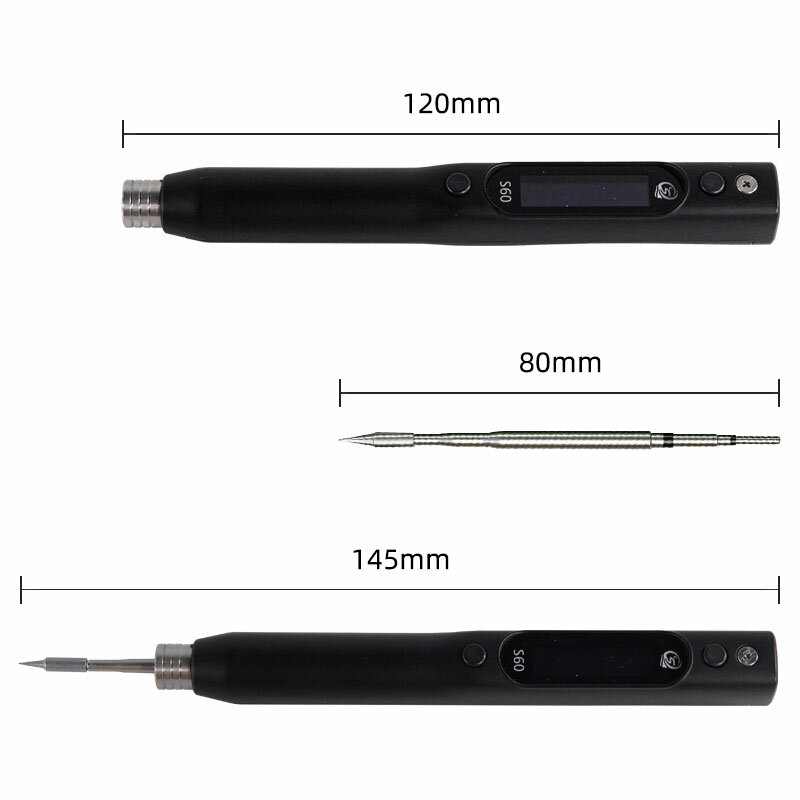 SEQURE DC Soldering Iron-EU S60 I European Standard-With 1 Soldering Iron Tip+Soldering Iron Stand+Storage Bag COD