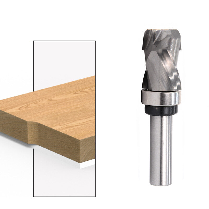 6mm/6.35mm/12.7mm Carbide CNC Router Bit Bearing Ultra-Perfomance Compression Flush Trim Milling Cutter For Wood COD