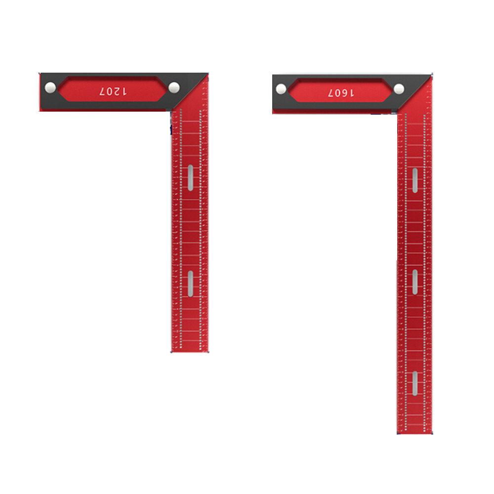 12 Inch 16 Inch Woodworking Square Aluminum Framing Mitre Square Ruler for Leveling and Measuring Rafter Ruler COD
