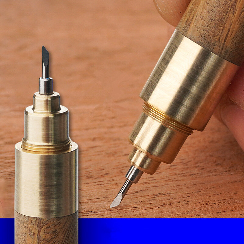 GANWEI Brass Woodworking Scriber Alloy Tip Dual-purpose Pen Sharpener for Gel Pen Cutter Carve Tool COD