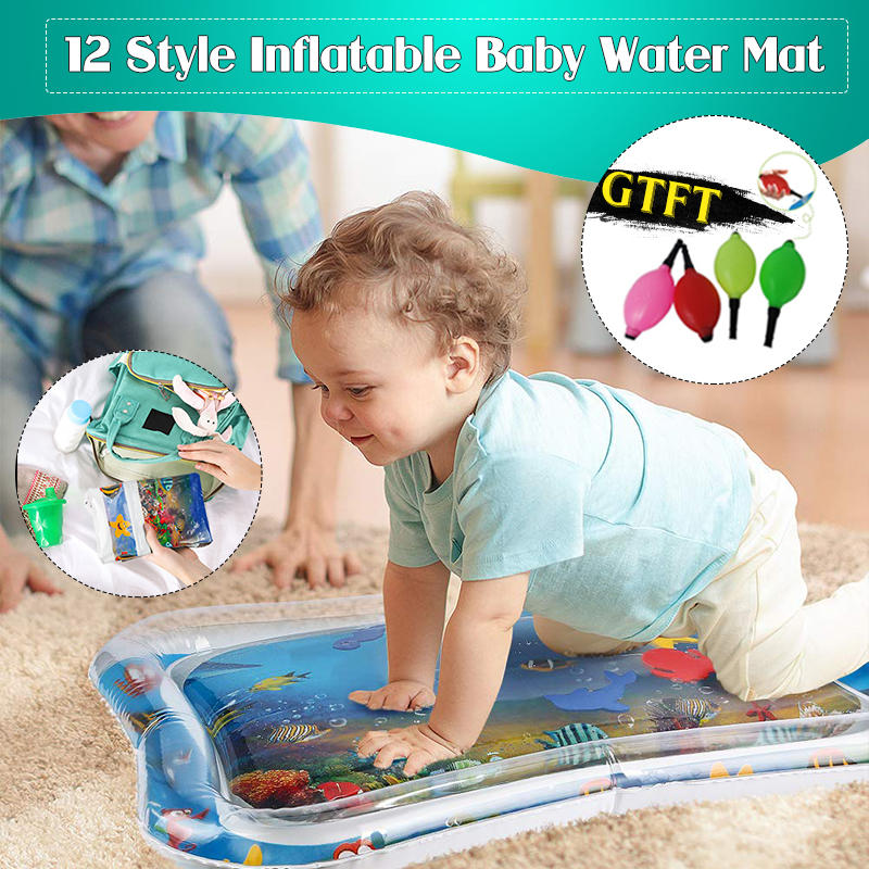 Inflatable Toys Water Play Mat Infants Baby Toddlers Perfect Fun Tummy Time Play