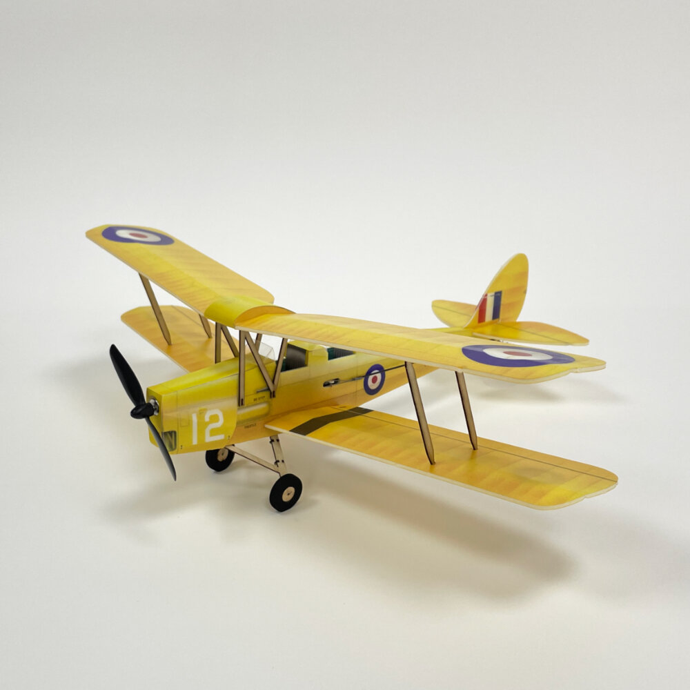 MinimumRC Tigermoth DH-82A Micro Scale 360mm Wingspan KT Foam RC Airplane Biplane KIT+Motor COD