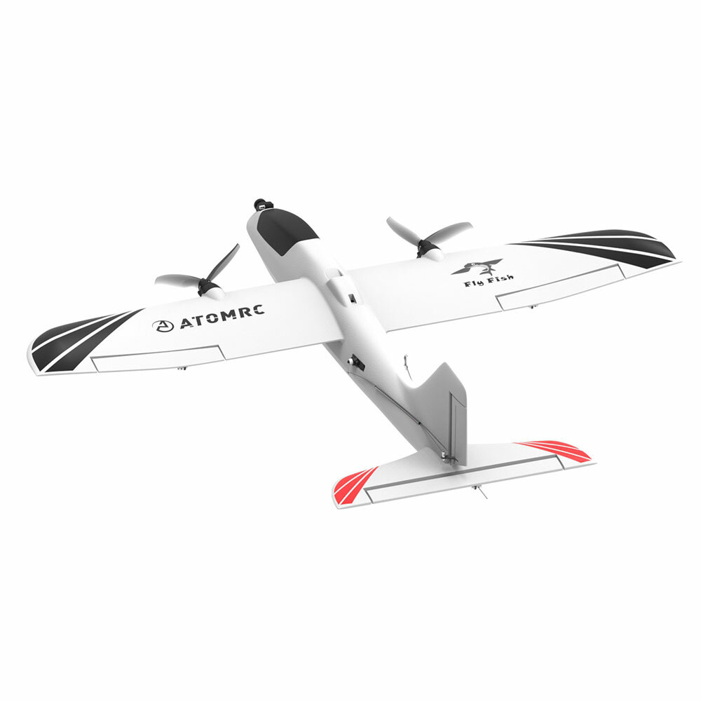 ATOMRC Flying Fish 650mm Wingspan Sub-250 Grams Dual-Engine Mini Wing EPP FPV RC Airplane Glider Flying Wing Aircraft PNP/FPV COD