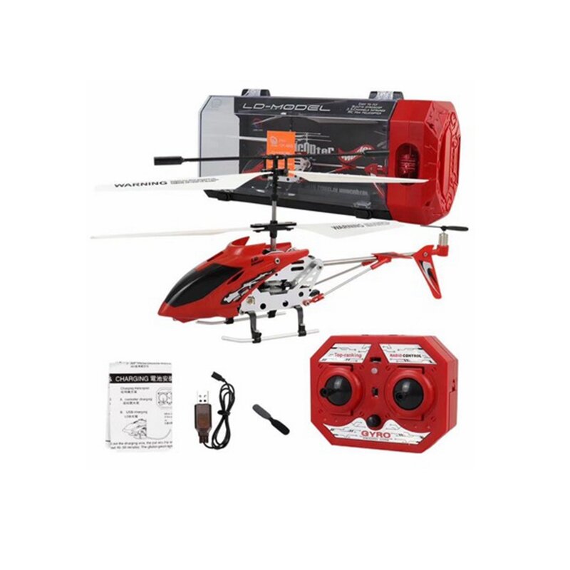 3.5CH Infrared Gyro Remote Control Anti-collision Anti-fall Alloy Helicopter RTF COD